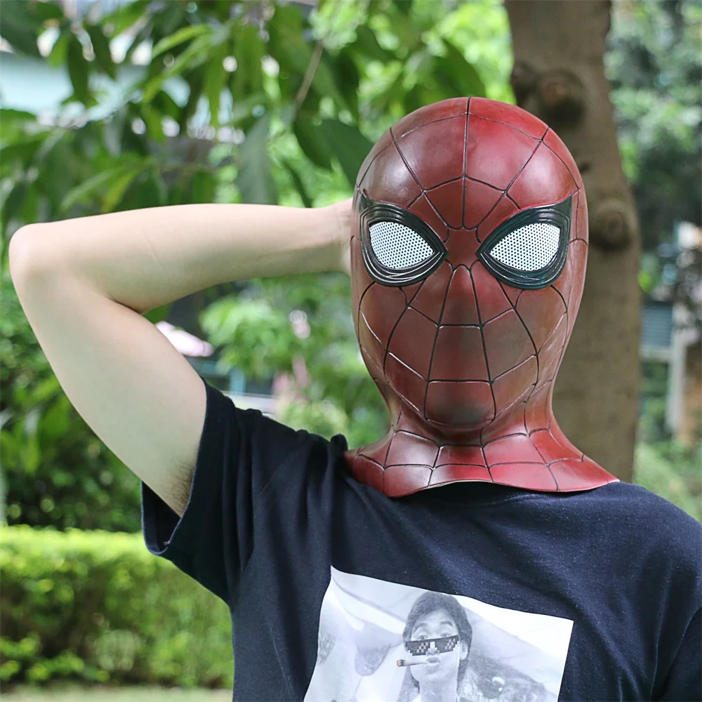 2018 Avengers 3 Infinity War Spiderman Mask Cosplay Iron 3D Latex | Тематическая одежда и униформа