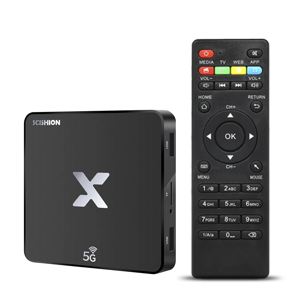 ТВ Приставка Smart tv Android 8 1 Rockchip RK3229 2 ГБ/16 ГБ 4K Ultra HD 3D 4G/5G Wi Fi 100 м LAN приставка