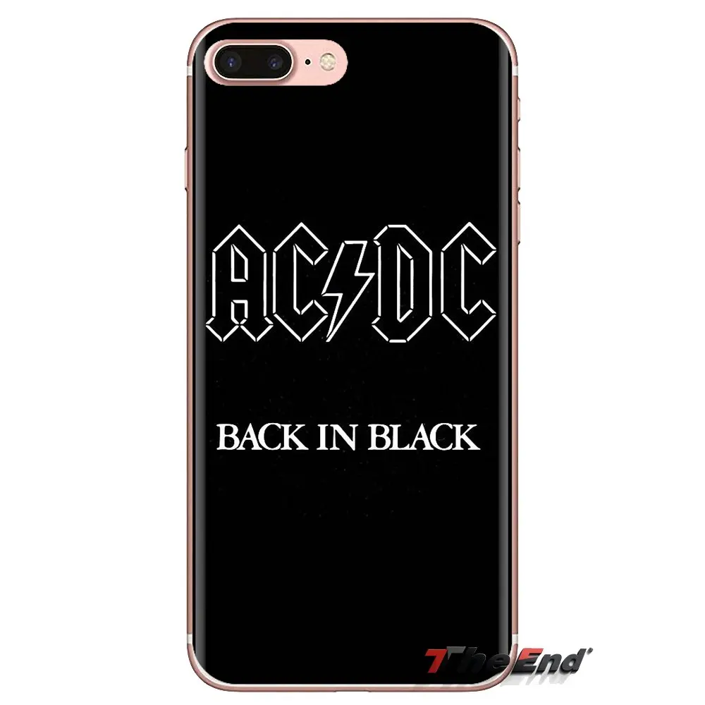 Soft Transparent Cases Covers For iPod Touch Apple iPhone 4 4S 5 5S SE 5C 6 6S 7 8 X XR XS Plus MAX Rock Band ACDC |