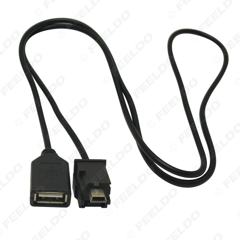 LEEWA 20 шт. автомобильный аудио радио USB в мини порт переключатель кабель адаптер