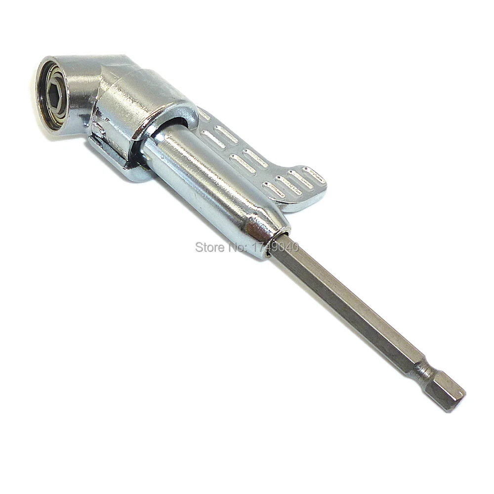 

Magnetic Screwdriver Bit Holder Right Angle Driver Extension 1/4" Hex Shank Screwdriver Bits Tool 360 Degree Adjustable