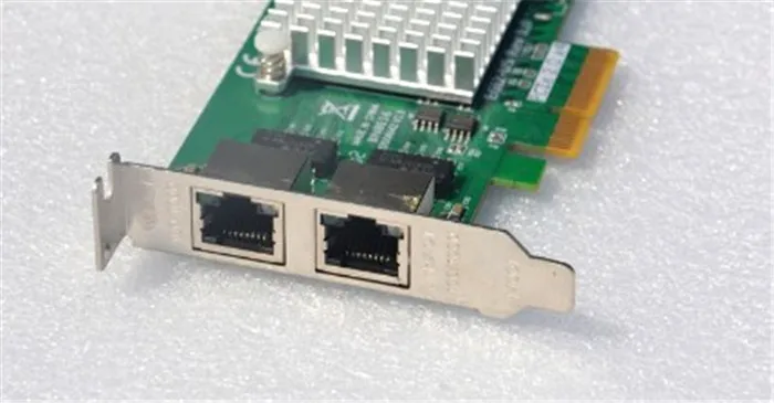 Сетевая карта I350 T2 PCI E 4X сервер с двойным портом RJ45 Gigabit Ethernet LAN Intel i350AM2 сетевая