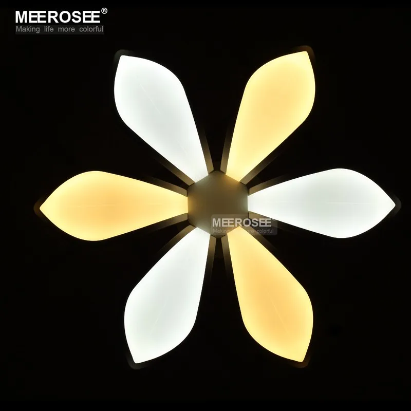 Новый дизайн Светодиодная люстра акриловый в форме цветка лампа для гостиной