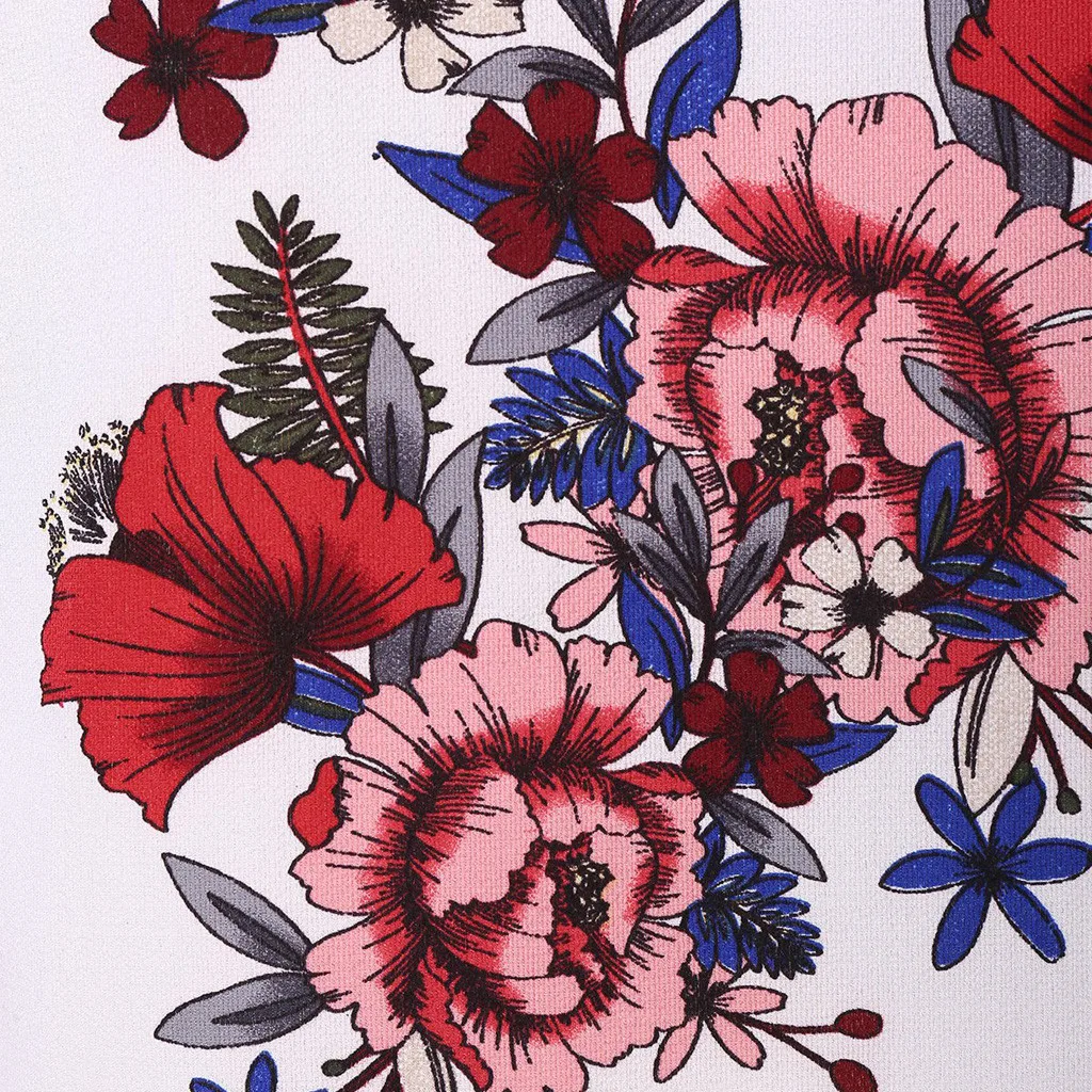 Женская мода на тонких бретелях с открытыми плечами цветочный принт