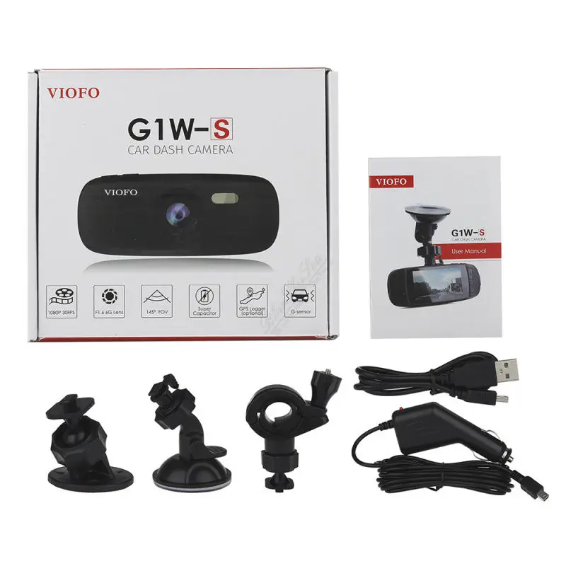 Viofo G1W S HD 1080P супер конденсатор Novatek96650 IMX323 Автомобильный видеорегистратор|dash cam