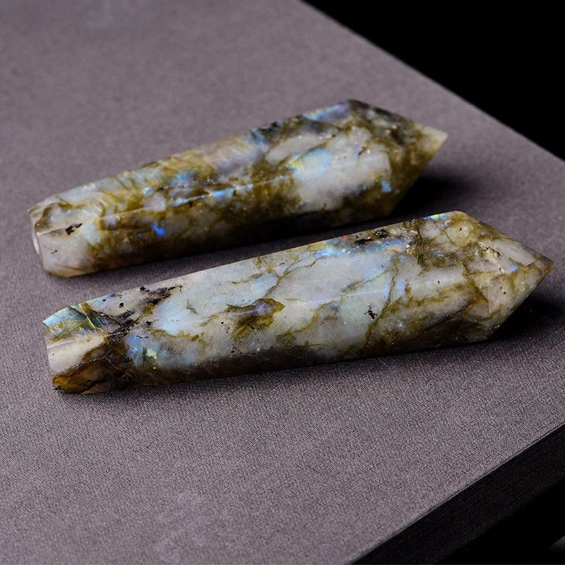 Лабрадоритовый кварц хрустальные трубки для курения натуральный камень и