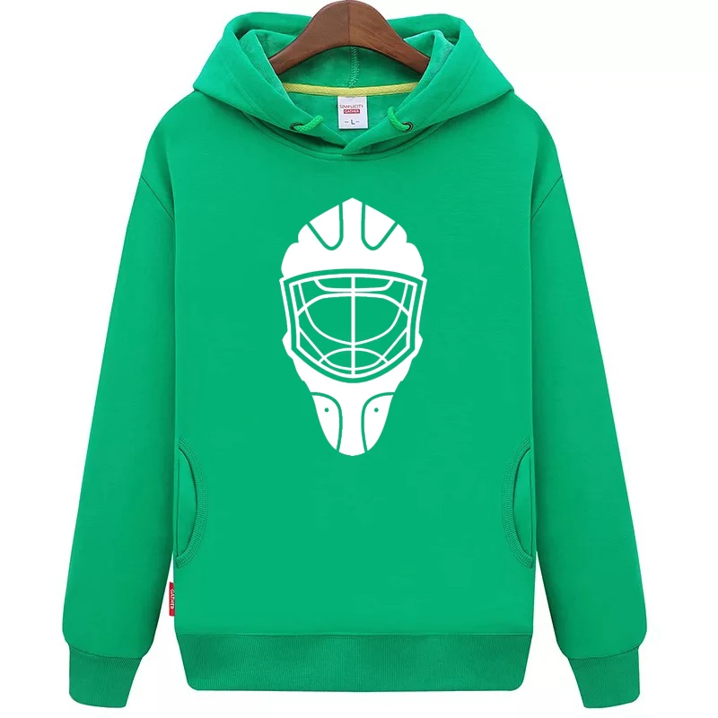 

JETS Free Shipping Cheap Youth green Hockey Hoodie with Hockey Mask Pattern
