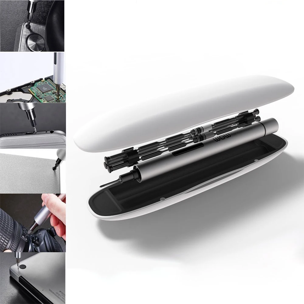 

2018 NEWEST 19 in 1 Wowstick 1FS Mini cordless Electric Screwdriver DIY Tool Kit for Mobile Phone Quadcopter Camera Repair Tool