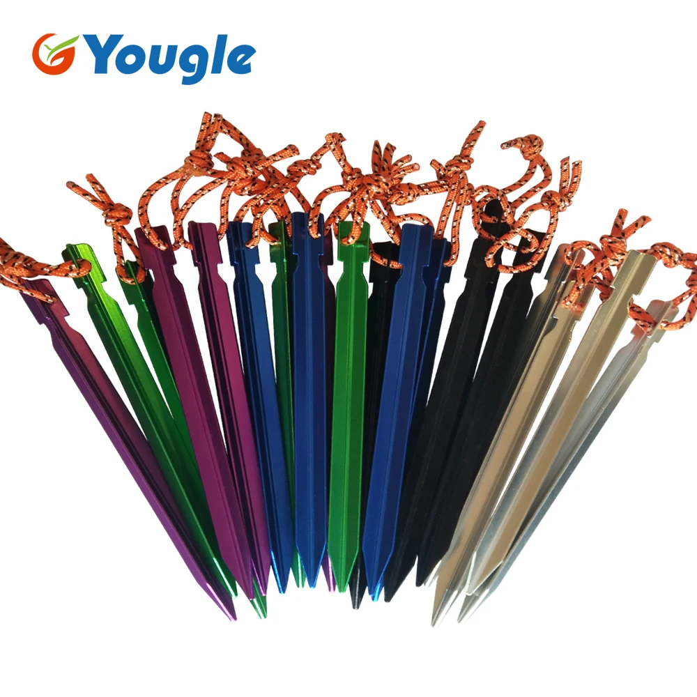 Колышки для палатки из алюминиевого сплава 10 шт./компл. 18 см|tent accessories|outdoor tent