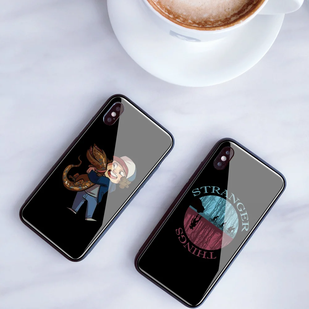 DIY чехол из закаленного стекла для телефона для iPhone 7 8 6 6S Plus Ститч История игрушек чехол для телефона для iPhone XS MAX XR 5 5S SE чехол