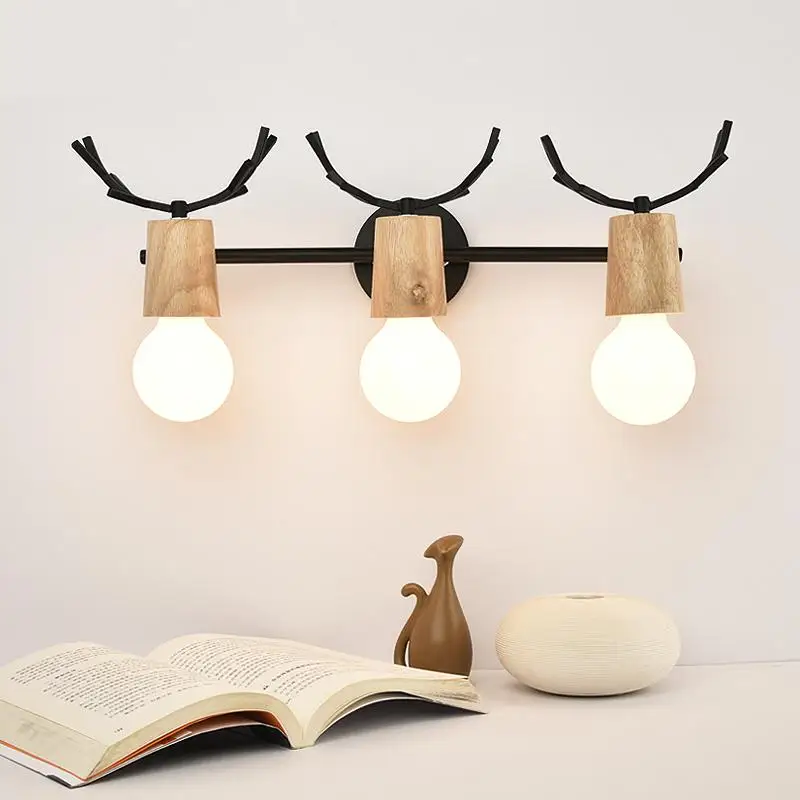 1 шт. настенный светильник в виде рогов черный/белый цвет|vintage wall lamp|wall lampwall lamp black |