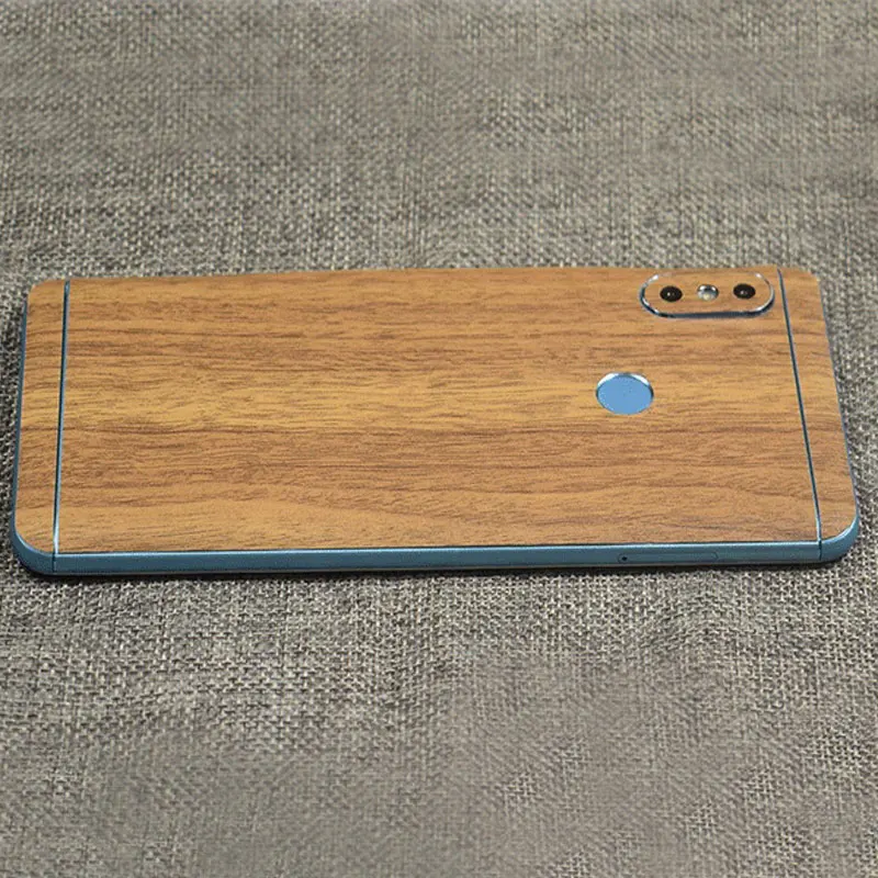 2018 New Wood Grain Back Sticker Film Protective Phone Wrap Skins Paste Membrane for Redmi Note5 |