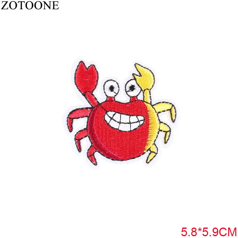 ZOTOONE Милая нашивка в виде животного для одежды, железная вышитая аппликация для шитья, нашивки для шитья, эмблема на ткани, аксессуары для одежды DIY G