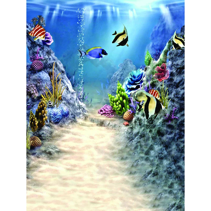 Mehofoto мультфильм морской мир фотография Фон рыба морские водоросли фон для