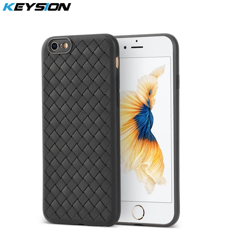 KEYSION супер мягкий чехол для телефона iPhone 6 6s Plus роскошные тканевые Чехлы
