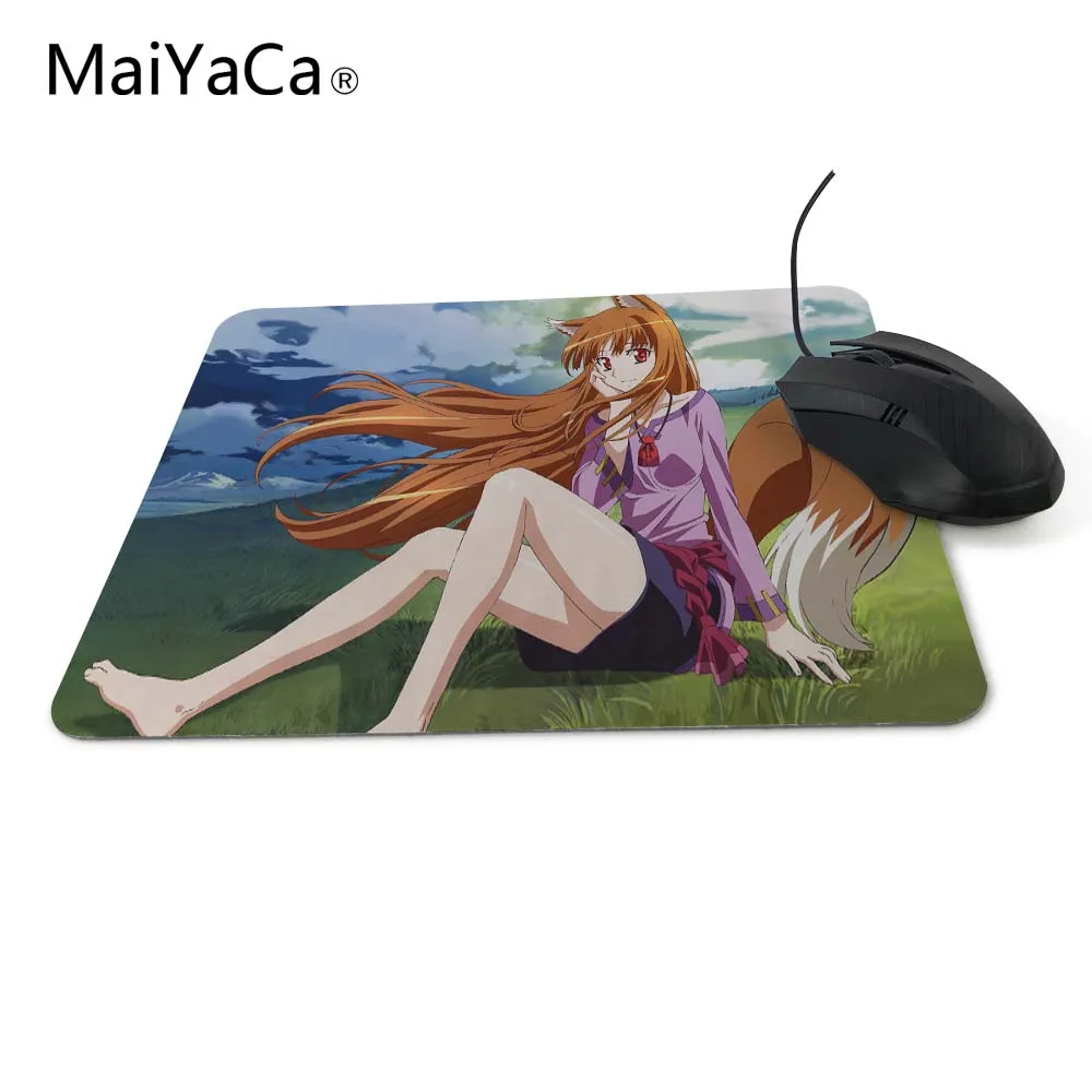 Игровой прямоугольник Spice And Wolf Horo Ii силиконовый износостойкий коврик для мыши 180*220 мм 200*250 мм или 250*290 мм