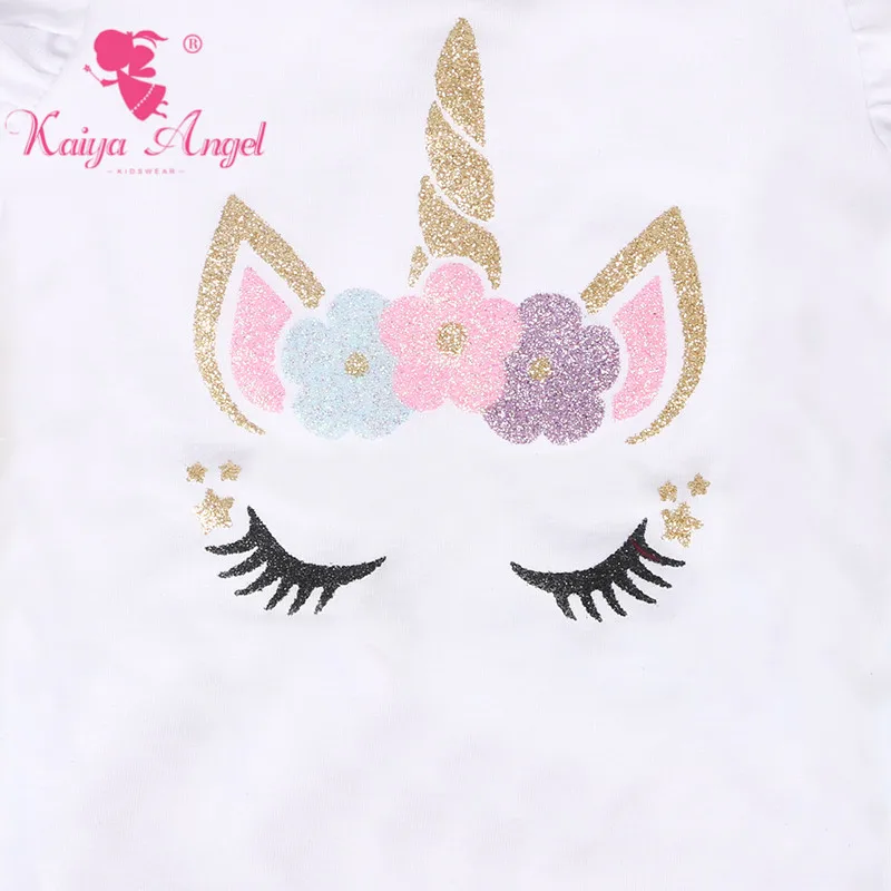 Kaiya Angel 4 июля популярные хлопковые летние комбинезоны с единорогом для