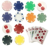 edible poker playing cards casino dice wafer paper cake topper 17pcsset party supply funny accessories cake decorating tools