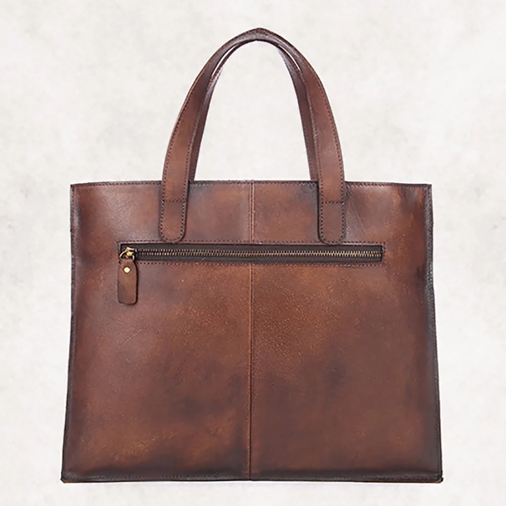 Новинка 100% натуральная кожа мужская деловая сумка тоут повседневная через плечо