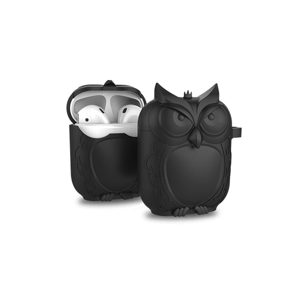 В форме милой Совы беспроводной Bluetooth чехол для наушников для Apple AirPods силиконовый зарядный чехол для наушников s защитный чехол для AirPods