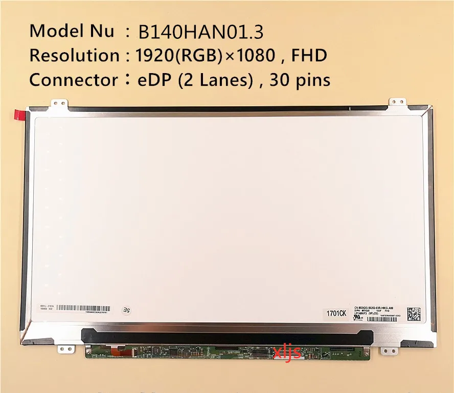 14 дюймовый экран B140HAN01.2 B140HAN01.3 B140HAN01.0 B140HAN01.1 для thinkpad L440 T440 1920*1080 72% цветовая гамма
