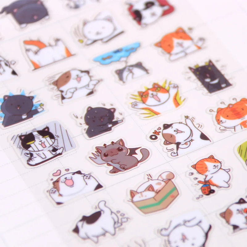 

20packs/1lot Kawaii Stationery Stickers Cute Cat Diary Planner Decorative Mobile Stickers Scrapbooking DIY Craft Stickers
