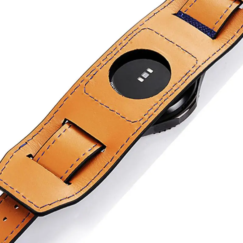 Rondaful 22 мм ремешок для наручных часов из натуральной кожи браслет Samsung Gear S3 Frontier