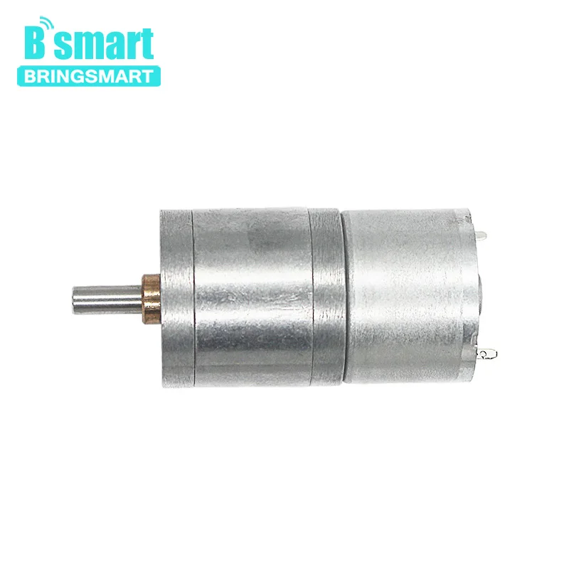 Bringsmart JGA25-310 Шестерни мотор 6-12V высокий крутящий момент DC снижение обратимый электродвигатель 12 вольт Шестерни двигатель Moter двигателя