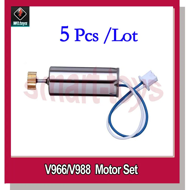 

5Pcs V966-010 Main Motor for Wltoys V966 V988 RC Helicopter Spare Parts