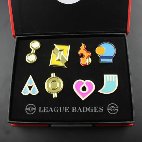 8 шт./лот мультфильм Аниме Покемон карманная Лига набор значков карманные монстры