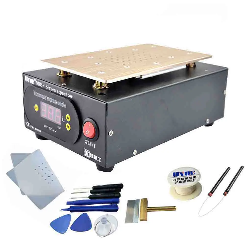 Package 1 UYUE 948S+ lcd сенсорный экран Сепаратор машина набор 7 дюймов для iPhone сепаратор экран Ремонт машина Встроенный вакуумный насос - Цвет: Package 1