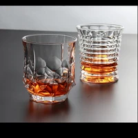 1pcs wine glass cup shot hot cold toughened glass cup creative high spirits white wine drinking liquor whisky brandy