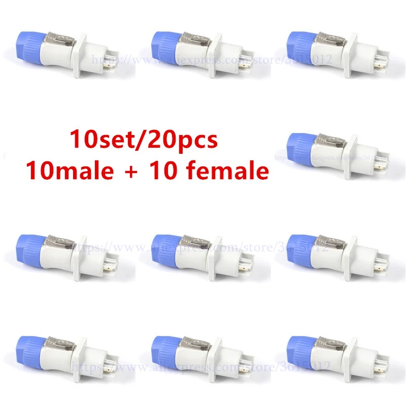 Мужской и Женский 10 комплектов PC TSC044 кабель переменного тока ProCraft серый 20Amp w/Neutrik