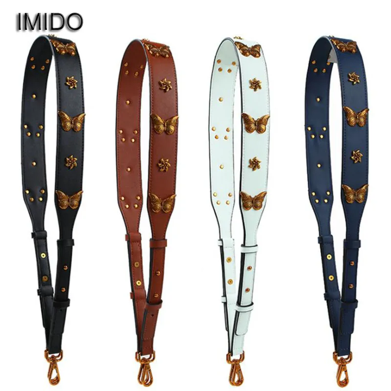 Белая мягкая кожаная сумка IMIDO с длинным ремешком ремни для сумок женские сумки