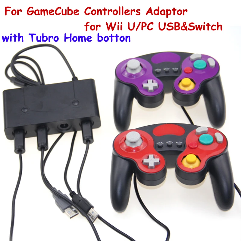 Адаптер контроллера Gamecube с 4 портами USB контроллеры GC для wii u ПК Nintendo Switch NG