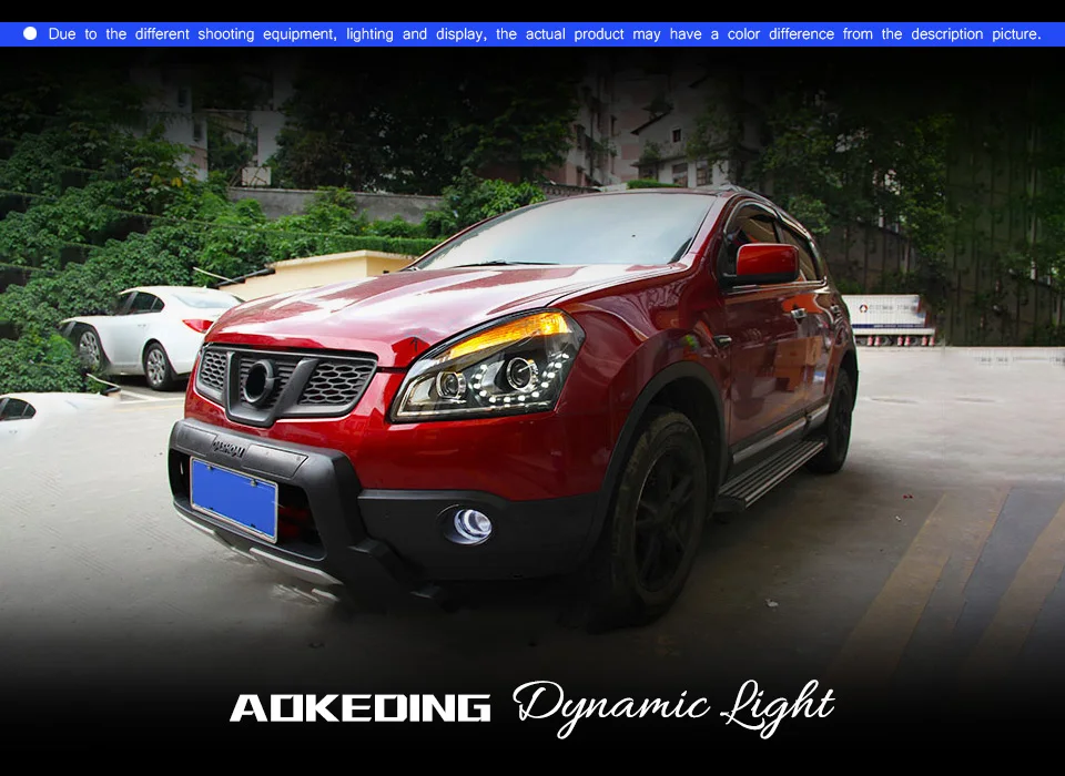 AKD автомобильный Стайлинг Головной фонарь для Nissan Dualis фары 2008- Qashqai светодиодный фары DRL H7 D2H Hid биксеноновый луч