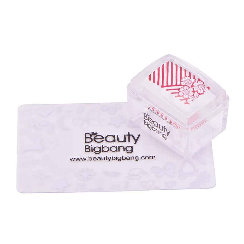 Stamper and Scraper BeautyBigBang цветочный лист изображения ногтей шаблон штамповочных плит DIY Дизайн ногтей из нержавеющей стали инструмент для трафаретов - Цвет: Stamper and Scraper