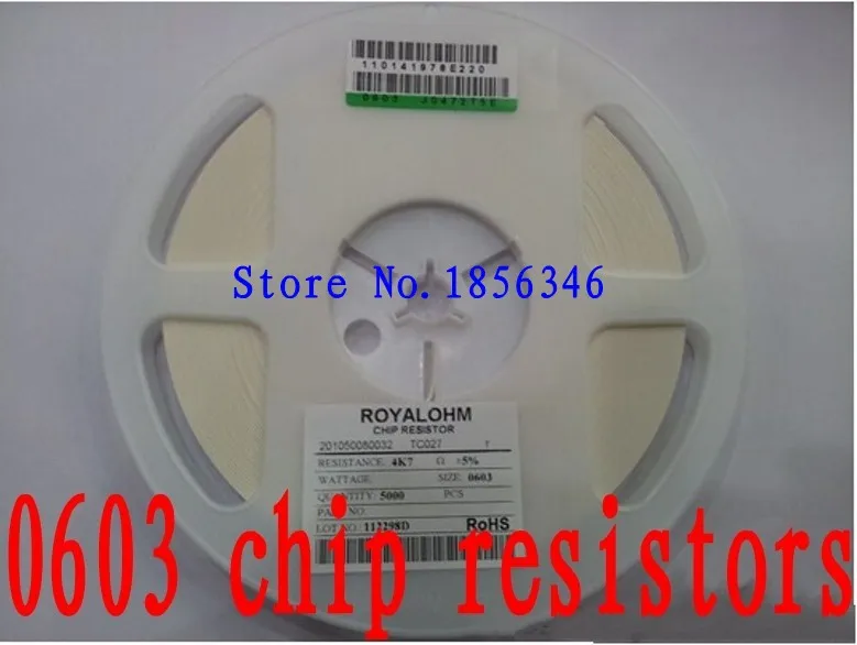 0603 330 Ом 5% 1 / 10 W RoHS зафиксированный резистор SMD 5000 шт. полный рулон | Электронные