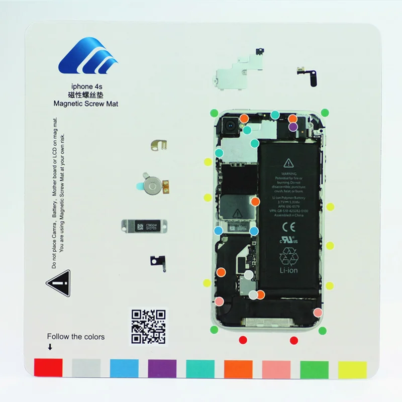 Магнитный винт коврик для iphone 6 6s 7 plus 7 p 8 Рабочий направляющий коврик Профессиональный ремонтный коврик для инструментов для iphone 7 6s 6 plus диаграмма