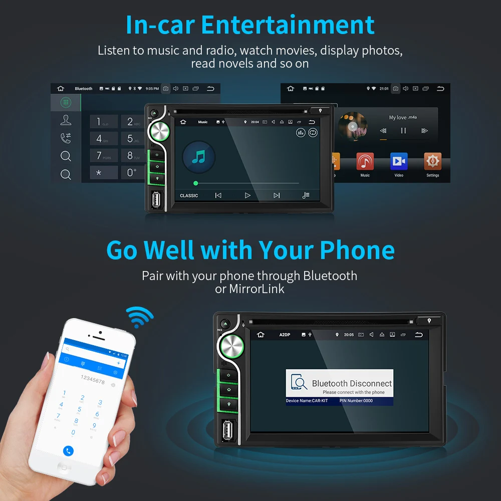 Bluetooth автомобильный DVD плеер gps стерео MP3 AUX FM радио USB SD мультимедиа Авто головное
