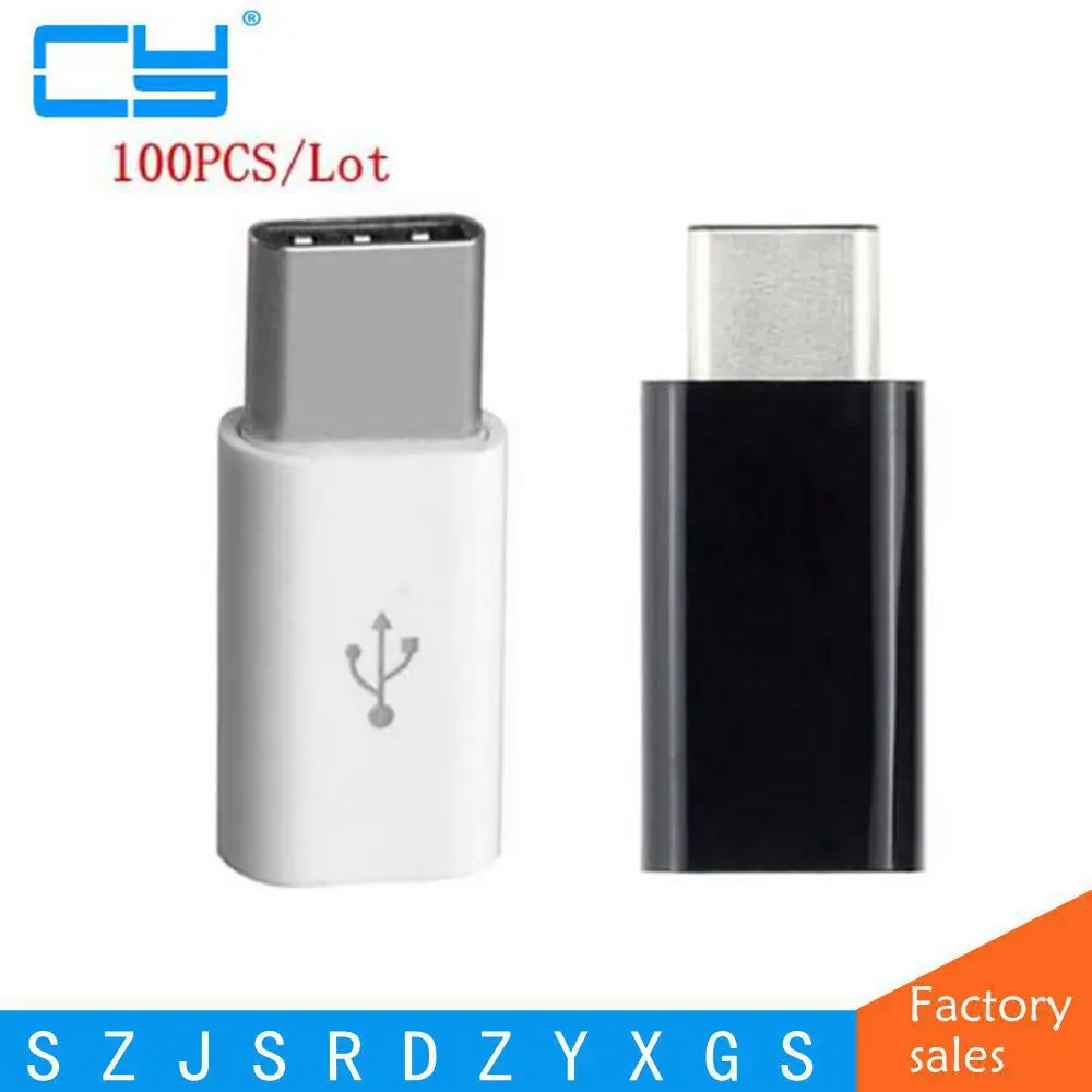 Бесплатная доставка на 100 шт./лот Micro USB Female к 3 1 type C разъему зарядного устройства