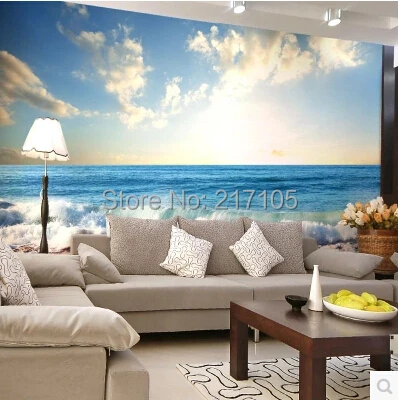 Custom 3D large murals contracted and contemporary wallpaper video wall TV background contact paper Papel de parede | Обустройство