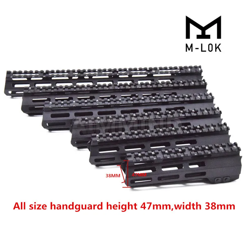 13 5 &quotAR15 Free Float mlok M-LOK Handguard Picatinny Rail Slim Style keymod handguard со стальной бочковой гайкой для