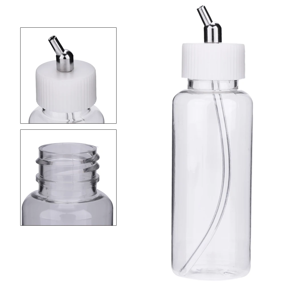 10 шт. 100cc пластиковые банки для Аэрограф Двойного Действия сифон подачи воздуха