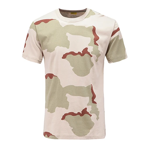 Sansha Camo Новая летняя Военная камуфляжная Мужская футболка, тактическая армейская Боевая футболка с круглым вырезом, Мужская камуфляжная одежда из хлопка с коротким рукавом - Цвет: Sansha Camo