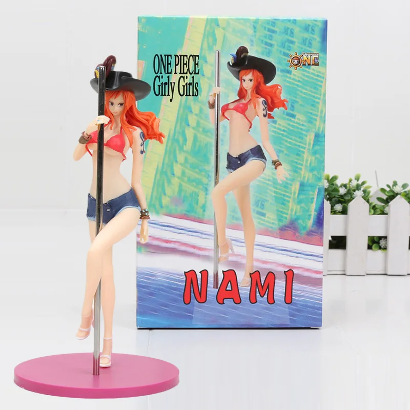 24 см цельная фигура одна штука девчачьи девушки Nami Pole dance Flag Diamond Ship Code B ПВХ