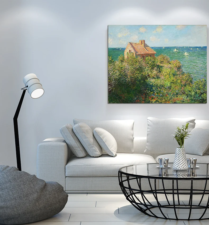 2 шт. Клод Моне Импрессионизм Пейзаж холст картины маслом Home Decor настенные панно для гостиной Unframed