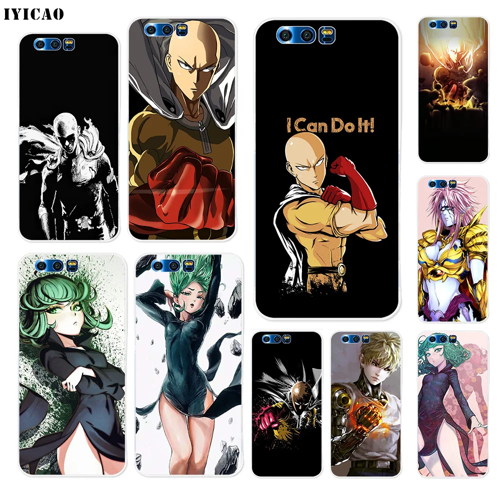 IYICAO One Punch Man мультяшный Мягкий силиконовый чехол для Huawei Y9 Y7 Y6 Prime 2018 Honor 8C 8X 8 9 10 Lite 7X