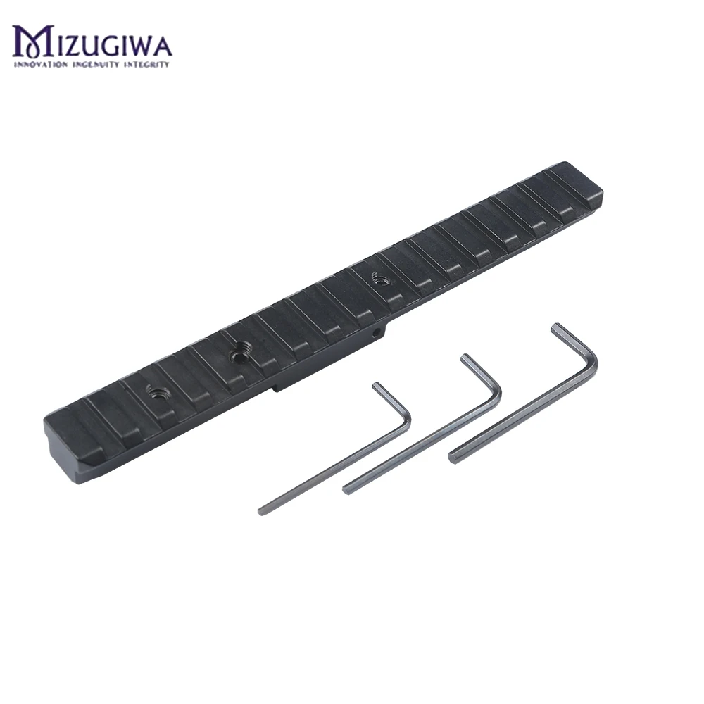 Mizugiwa 1 шт. алюминиевый сплав 16 слотов Picatinny Weaver рельсовое крепление для прицела Mosin