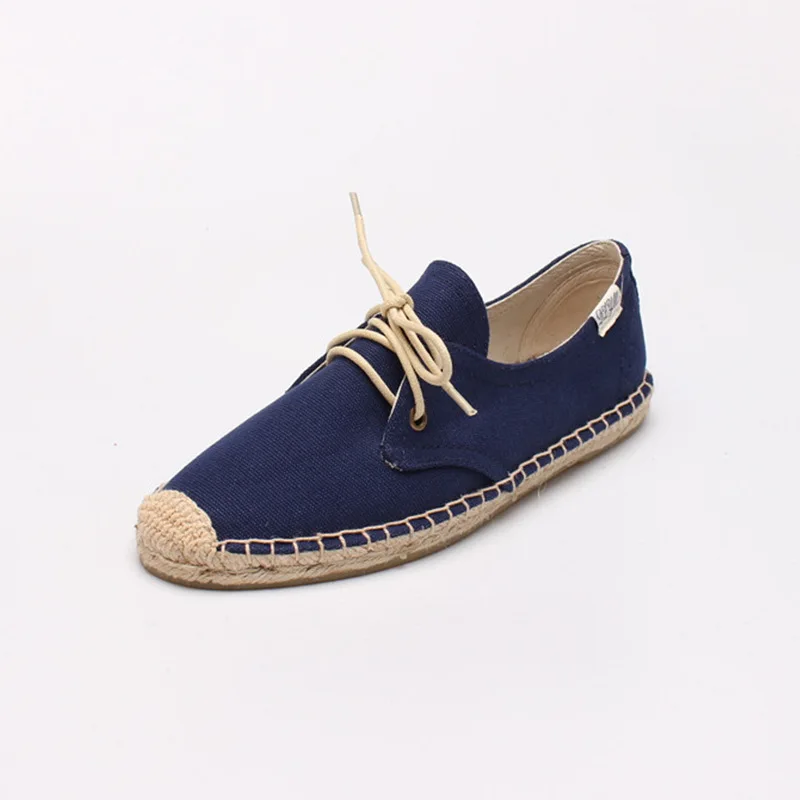DZYM  Spring Summer Classic Canvas Espadrilles High Quality Women Flats Leisure Sneakers Pure Hand-made Linen Shoes Zapatos